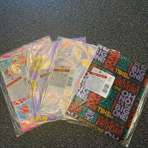 American Greetings vintage wrapping paper lot of 8
